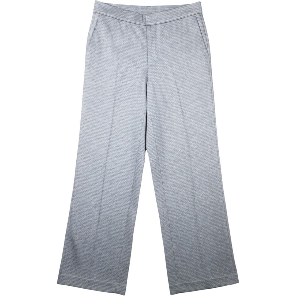J.Jill Womens Long Straight Leg Pant Grey Textured Dress Trousers Small